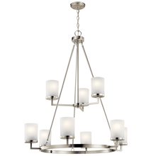  44037NI - Daimlen™ 9 Light Chandelier Brushed Nickel