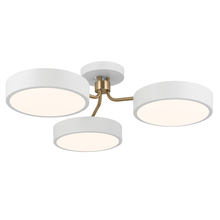  52604WHCPZ - Semi Flush 3Lt LED