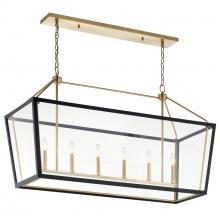  52622CPZBK - Linear Chandelier 6Lt