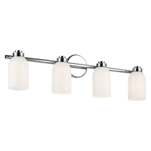  55203CH - Shae 31" 4-Light Vanity Light with White Opal Glass in Chrome