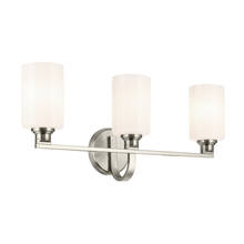  55226NI - Gioe 24.25" 3-Light Vanity Light with Opal Glass in Brushed Nickel