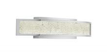  83500 - Crushed Ice™ 24.25" 1 Light Vanity Light w/ Down Light Chrome