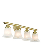  1064-02 - 4 Light Polished Brass Bath Light