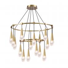  KCH3104-18BS - Ayla 2 - Tier Round Chandelier - Small