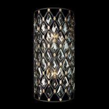  345W02CBHG - Windsor 2-Lt Crystal Sconce/Bath - Carbon/Havana Gold