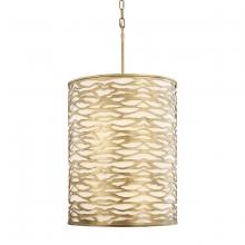  348F06HG - Kato 6-Lt Tall Pendant - Havana Gold