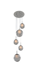  309541CH/CLEAR - Meteor 5 Light Pendant