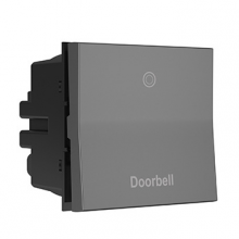  ASPD1532MEDRBL - adorne? 15A Paddle? Switch, Engraved - Doorbell, Magnesium