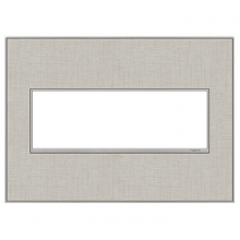  AWM3GTL4 - adorne® True Linen Three-Gang Screwless Wall Plate