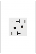  ARCD202W10 - adorne® 20A Tamper-Resistant Dual-Controlled Outlet, White