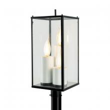  1152-MB-CL - Back Bay Outdoor Post Lantern Light - Matte Black