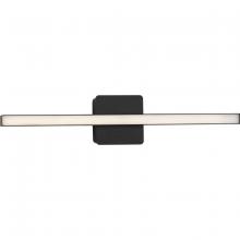  P300404-31M-CS - Phase 4 Collection 24 in. Matte Black Medium Modern Integrated 3CCT Integrated LED Linear Vanity Lig