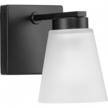  P300499-31M - Tanner Collection One-Light Matte Black Transitional Vanity Light