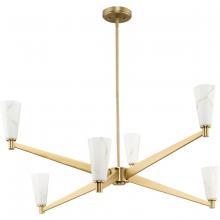  P400395-109 - Tosca Collection Six-Light Brushed Bronze Modern Luxe Chandelier