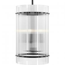  P500457-31M - Seville Collection 4-Light Matte Black Contemporary Foyer Light