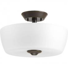  P350060-020 - Leap Collection Two-Light 14" Semi-Flush Mount