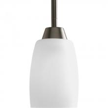  P5108-20 - Wisten Collection One-Light Antique Bronze Etched Glass Modern Mini-Pendant Light