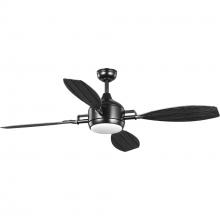  P250040-031-30 - Rudder Collection Indoor/Outdoor 56" Four-Blade  Black Ceiling Fan