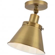  P350199-163 - Hinton Collection One-Light Vintage Brass Vintage Style Ceiling Light