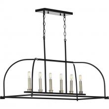  P400175-031 - Seneca Collection Six-Light Linear Chandelier