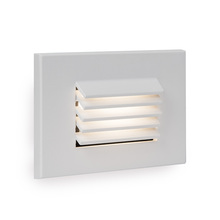  4051-AMWT - LED Low Voltage Horizontal Louvered Step and Wall Light