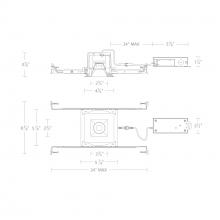 WAC US R2BSD-NCS-WT - Ocular 2.0 5CCT Square Downlight Trim and Remodel Housing with New Construction Frame-In Kit and D