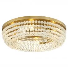  11942 - Ophelia 6 Light Flush Mount | Aged Brass