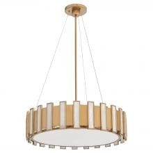  11951 - Volterra 5 Light Pendant | Aged Brass