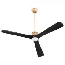  11975 - Shamal Ceiling Fan | Aged Brass | Matte Black