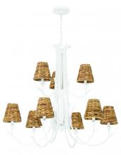  58329-MWW - Kokomo 9 Light Chandelier in Matte White