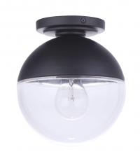  ZA3417-MN - Evie 1 Light Outdoor Flush Mount in Midnight