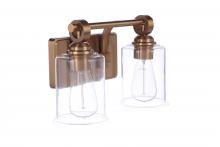  56402-SB - Romero 2 Light Vanity in Satin Brass