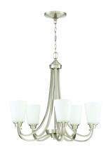 Craftmade 41925-BNK - Grace 5 Light Chandelier in Brushed Polished Nickel