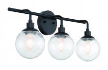  53303-FB - Que 3 Light Vanity in Flat Black