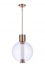  P995SB-LED - Watson 1 Light LED Pendant in Satin Brass