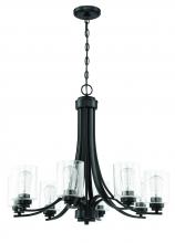  50528-FB - Bolden 8 Light Chandelier in Flat Black