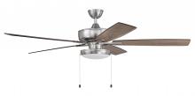  S119BNK5-60DWGWN - 60" Super Pro 119 in Brushed Polished Nickel w/ Driftwood/Grey Walnut Blades