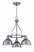  35923-AN - Timarron 3 Light Down Chandelier in Antique Nickel