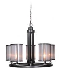  36725-MBK - Danbury 5 Light Chandelier in Matte Black