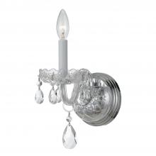  1031-CH-CL-S - Traditional Crystal 1 Light Swarovski Strass Crystal Polished Chrome Sconce