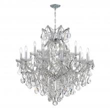  4418-CH-CL-SAQ - Maria Theresa 19 Light Spectra Crystal Polished Chrome Chandelier