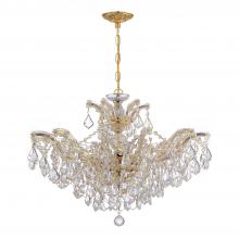  4439-GD-CL-S - Maria Theresa 6 Light Swarovski Strass Crystal Gold Chandelier