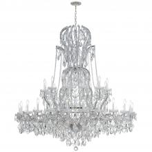  4460-CH-CL-SAQ - Maria Theresa 37 Light Spectra Crystal Polished Chrome Chandelier