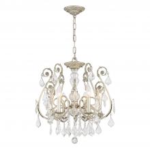  5115-OS-CL-S - Regis 6 Light Swarovski Strass Crystal Olde Silver Chandelier