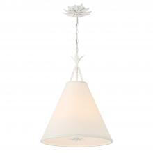  564-MT - Broche 4 Light Matte White Pendant