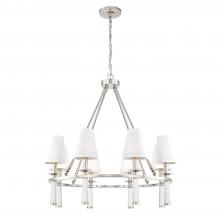  8867-PN - Baxter 8 Light Polished Nickel Chandelier