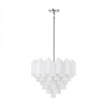  ADD-312-CH-WH - Addis 12 Light Polished Chrome Chandelier