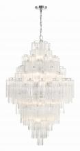  ADD-319-CH-CL - Addis 20 Light Polished Chrome Chandelier