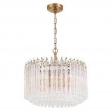  LOF-5005-AG - Lofton 5 Light Aged Brass Chandelier