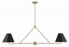  XAV-B9307-VG - Xavier 4 Light Vibrant Gold Chandelier